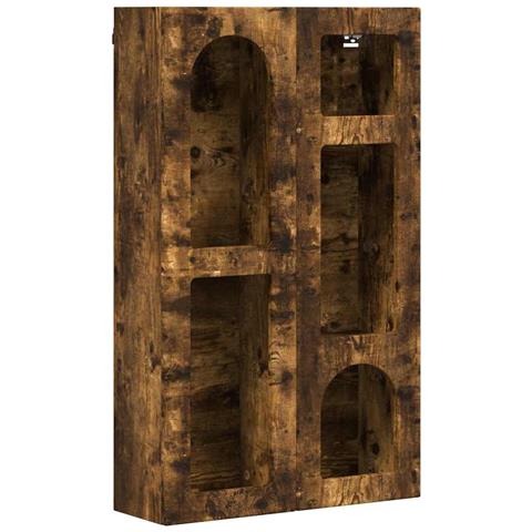Armadio pensile Rovere fumé 59 x 20 x 100 cm Legno multistrato - Foto 1