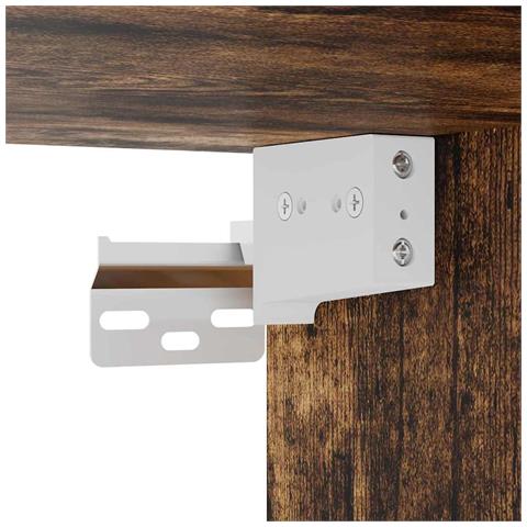 Armadio pensile Rovere fumé 59 x 20 x 100 cm Legno multistrato - Foto 9