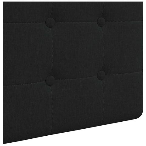 Testiera sospesa Con luce LED Nero Tessuto - Foto 9