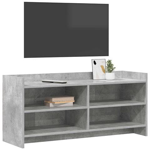 Mobile TV 100 x 33 x 47 cm Grigio Cemento Legno ingegnerizzato - Foto 2