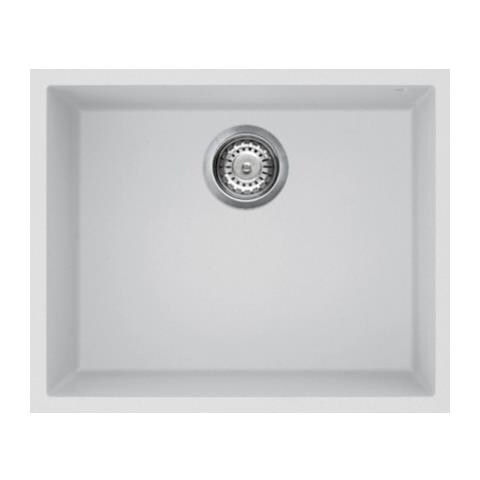 Lavello Quadra 105 Keratek Plus Sottotop 54x44 cm 1 vasca Colore Bianco Assoluto 96 - Foto 1