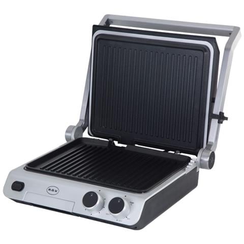 Bistecchiera Elettrica da Tavola Potenza 2000W Colore Acciaio Inox - Foto 2
