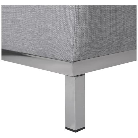 Divano Angolare In Tessuto Grigio Chiaro Versione Sinistra Oslo - Foto 26