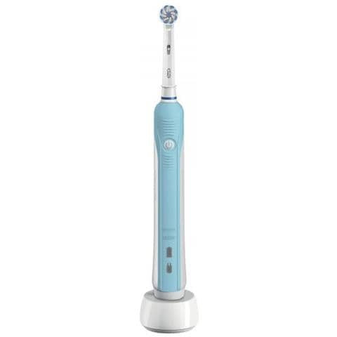 Oral-b Pro 700 Sensi Ultrathin Adulto Spazzolino Rotante-oscillante Blu, Bianco - Foto 1