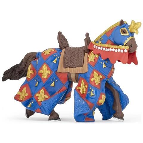 Statuetta Papo Cavallo Blu Fleur-de-lys Per Bambino - Foto 1