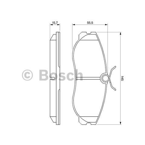 Kit Pastiglie Freno 0.986.424.204 - Foto 3