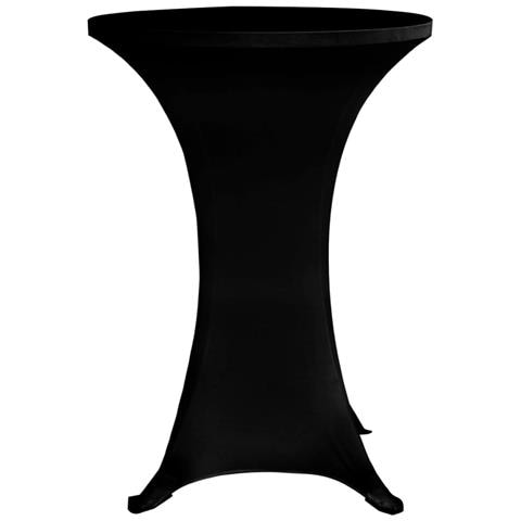 Coperture Verticali Per Tavolo 4 Pz Ø60 Cm Nero Elastico - Foto 5