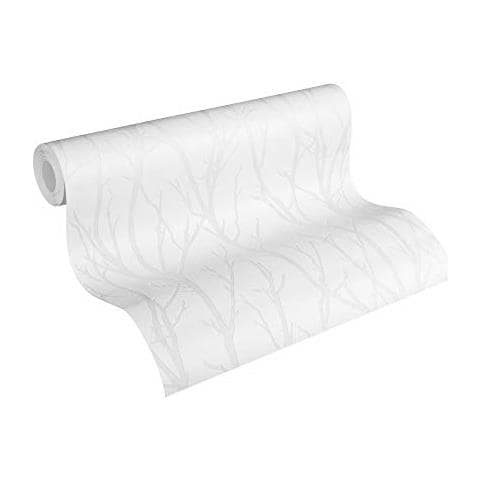 Verniciabile Carta Da Parati Non Tessuto Carta Da Parati In Tessuto Non Tessuto 10,05 m X 0,53 m Bianco Made In Germany 321015 3210 - 15 - Foto 1