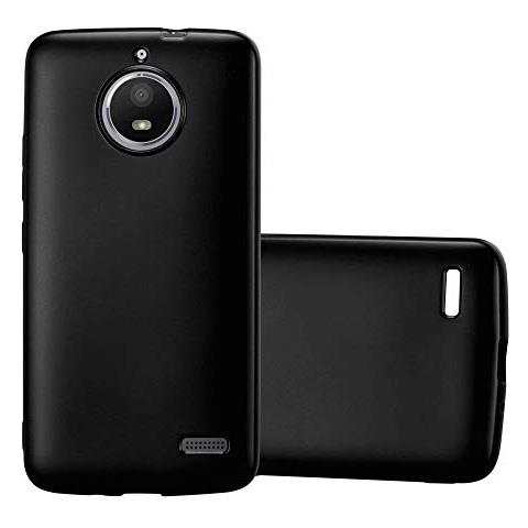Custodia Compatibile Con Motorola Moto E4 In Nero Metallico - Coperchio Protettivo In Silicone Tpu Flessibile - Foto 1