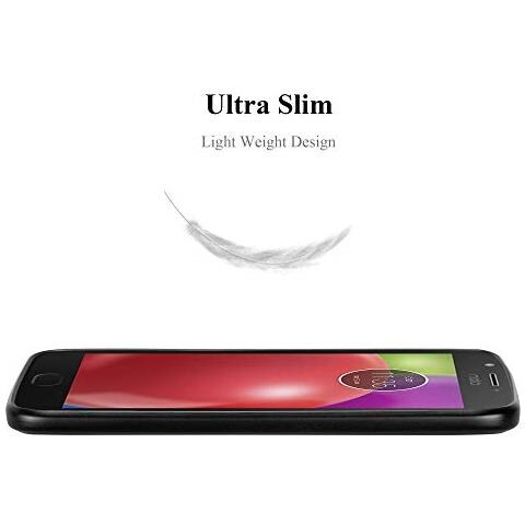 Custodia Compatibile Con Motorola Moto E4 In Nero Metallico - Coperchio Protettivo In Silicone Tpu Flessibile - Foto 2