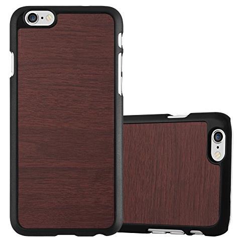 Cadorabo Custodia Compatibile Con Apple Iphone 6 Plus / Iphone 6s Plus In Woody Caffè - Hard Case Coperchio Di Protezione In Look Legno Contro I Graffi E Gli Urti - Foto 1
