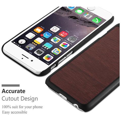 Cadorabo Custodia Compatibile Con Apple Iphone 6 Plus / Iphone 6s Plus In Woody Caffè - Hard Case Coperchio Di Protezione In Look Legno Contro I Graffi E Gli Urti - Foto 8