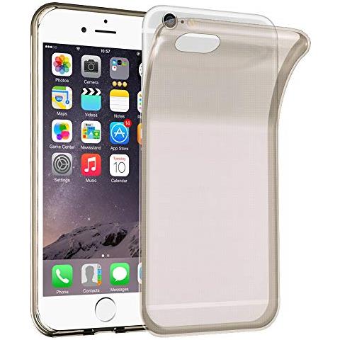 Custodia Compatibile Con Apple Iphone 6 Plus / Iphone 6s Plus In Nero Trasparente - Coperchio Protettivo In Silicone Tpu Flessibile - Foto 1