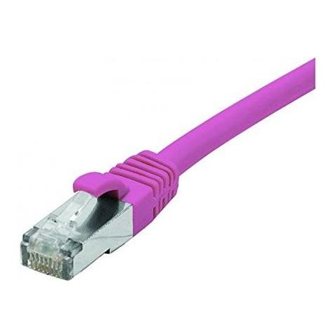 Hypertec 854431-hy Cavo Di Rete 0,3 M Cat6 F / utp [ ftp] Rosa (patch Cord Rj45 Cat. 6 F / utp Lszh Snagless Pink- 0.30 M Full Copper)  - Foto 1