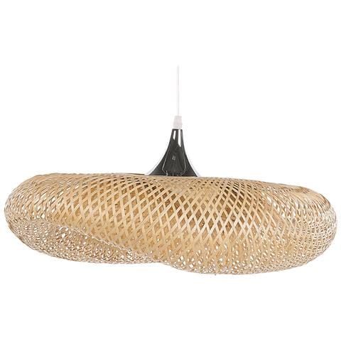 Lampadario In Legno Di Bambù Marrone Chiaro Boyne L - Foto 14