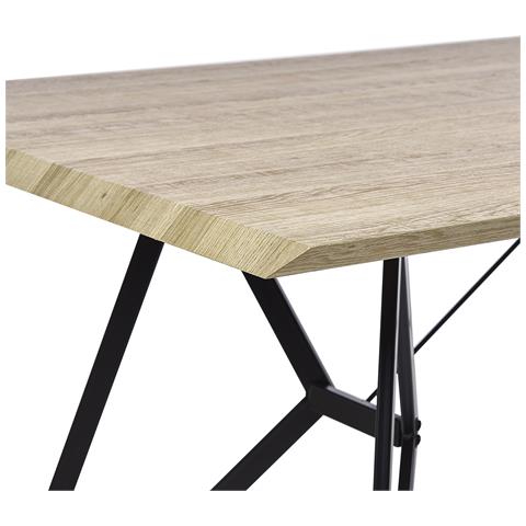 Tavolo Da Pranzo 160 X 90 Cm Legno Chiaro Buscot - Foto 15