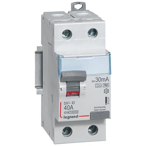 Interruttore Differenziale Industriale Superimmunizzato 2p 30ma 40a 10ka Classe Ac Dx³ Hpi 411591 Legrand - Foto 1