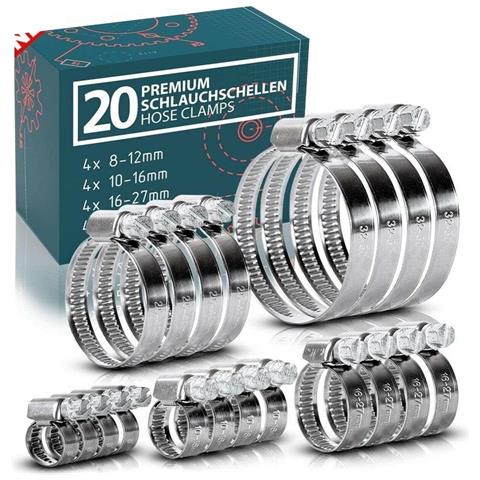 MAVURA Fixclamp Fascette Fascette In Acciaio Inox Fascette Fascette Fascette Fascette [20 Pezzi]