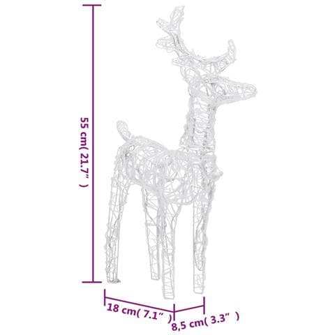 Decorazione Natalizia Renne e Slitta 320 LED Acrilico - Foto 9