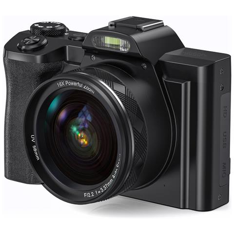 Fotocamera Digitale con Zoom 5K Risoluzione 48MP / 16X Schermo da 3,5" e WiFi - Foto 1