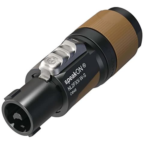 Connettore Per Cavo A 2 Poli Con Sistema Speakon Quicklock Certificato Iec61984, Nero - Foto 2