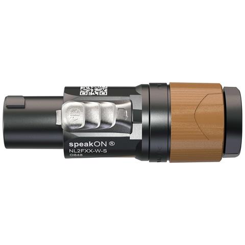 Connettore Per Cavo A 2 Poli Con Sistema Speakon Quicklock Certificato Iec61984, Nero - Foto 1