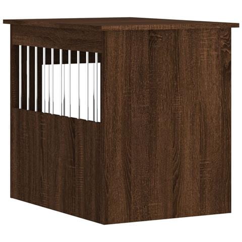 Gabbia Cani Arredamento Rovere Marrone 55x75x65cm Multistrato - Foto 8
