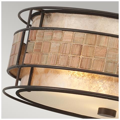 Lampadario Contemporaneo Laguna Metallo Rame Rinascimentale 3 Luci E27 - Foto 2