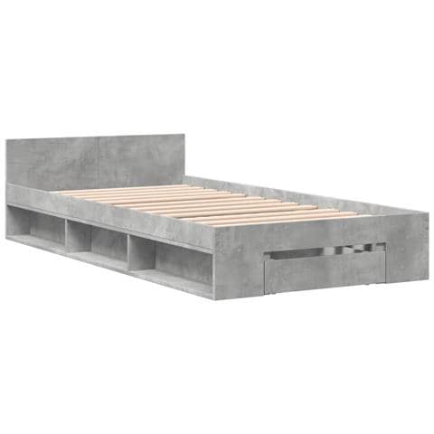 Giroletto Cassetto Grigio Cemento 90x190 Cm Legno Multistrato - Foto 3