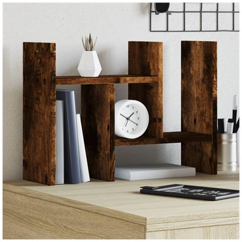 Organizer Scrivania Rovere Fumo 34,5x15,5x35,5 Cm Multistrato - Foto 1