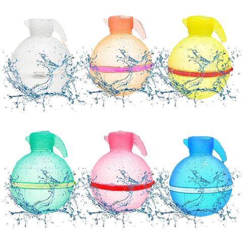 Set Di Bombe D'acqua Riutilizzabili Sunshine Smile, 6 Pezzi - Foto 1