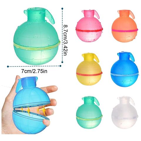 Set Di Bombe D'acqua Riutilizzabili Sunshine Smile, 6 Pezzi - Foto 2