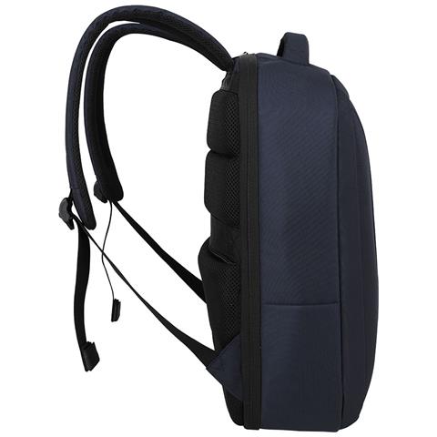Zaino Per Computer Portatile Da 16” Collezione Nyborg In Pelle, Blu Marine - Foto 4