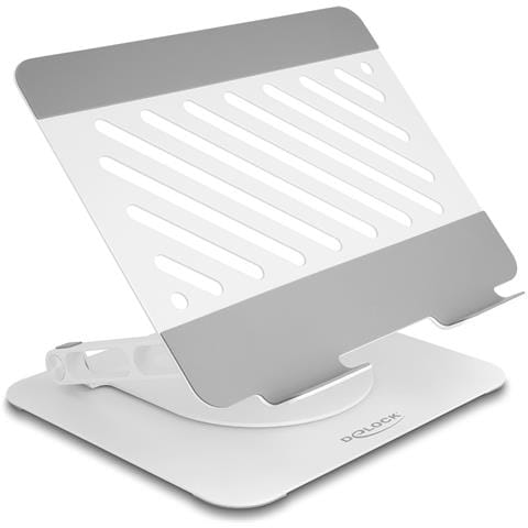 Supporto per tablet e portatile regolabile in alluminio - ruotabile a 360° - Foto 1