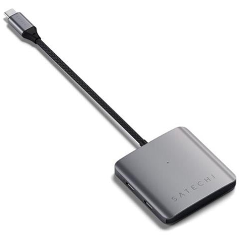 Hub Usb-c 100w Power Delivery 4 Porte Di Données, Grigio - Foto 1