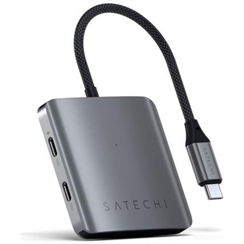 Hub Usb-c 100w Power Delivery 4 Porte Di Données, Grigio - Foto 2