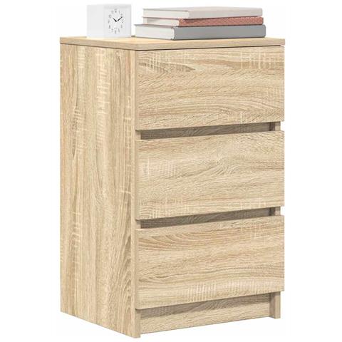 Comodini con 3 Cassetti 2 pz Rovere Sonoma 39x35x65 cm - Foto 9