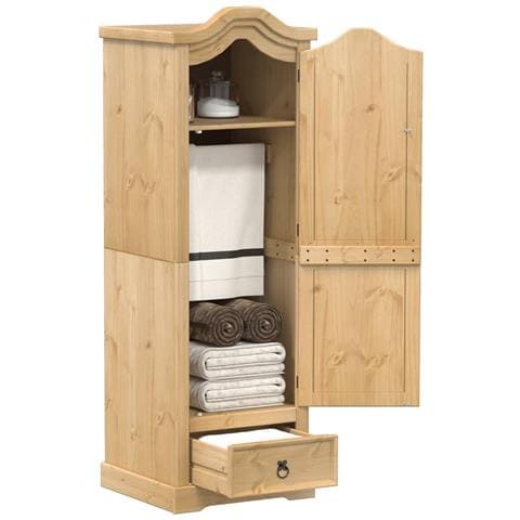 Armadio Corona 55x52x170 Cm In Legno Massello Di Pino - Foto 1