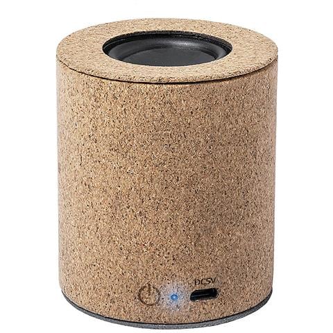 Altoparlante Bluetooth 5.0 Nature Cork. Potenza Sonora 3w. Batteria 300 Mah 6,2x7,5x6,2 Cm. Marrone Chiaro - Foto 1