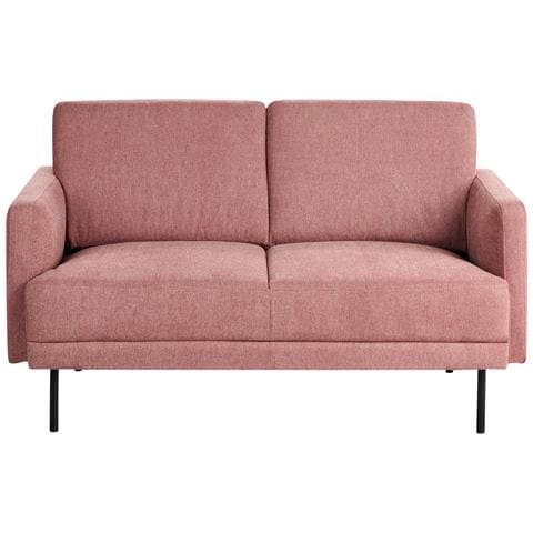 Divano 2 Posti Breda Tessuto Rosa - Foto 2