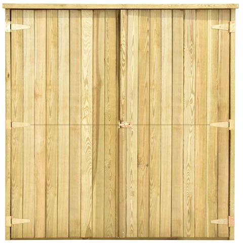 Lusso Casadino -  Rimessa Attrezzi Da Giardino 163x50x171 Cm In Pino Impregnato - Foto 2