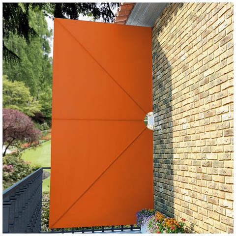Tenda Laterale Per Terrazza Pieghevole Terracotta 400x200 Cm - Foto 2
