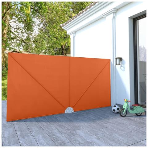 Tenda Laterale Per Terrazza Pieghevole Terracotta 400x200 Cm - Foto 8
