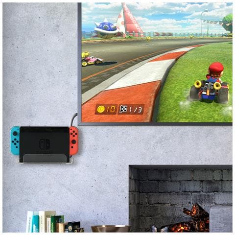 Supporto Da Parete Per Console Nintendo Switch - Acrilico Trasparente - Foto 5