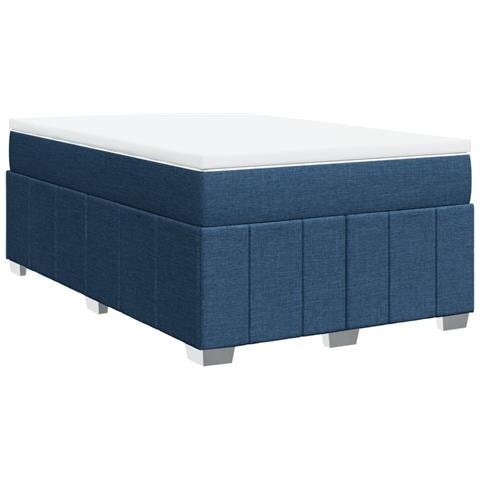 Giroletto a Molle con Materasso Blu 120x190 cm in Tessuto - Foto 1