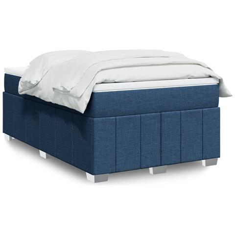 Giroletto a Molle con Materasso Blu 120x190 cm in Tessuto - Foto 2
