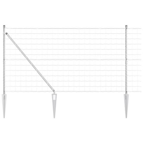 Euro Fence con 13 pali a punta 1,2x25 m in acciaio zincato - Foto 1
