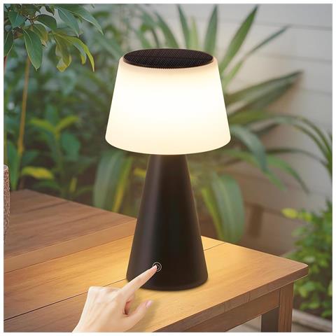 Lampada Da Tavolo A Led, Wireless, Solare, A Batteria, Moderna, Da Comodino, Touch Dimmerabile - Foto 2