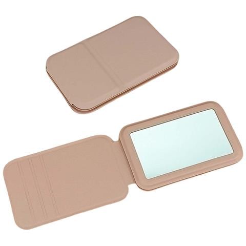 Specchio Per Trucco Portatile Con Bordo, Alta Definizione, Pieghevole E Da Tavolo Pink - Foto 5