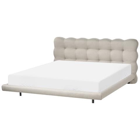 Letto Tessuto Soulisse 180 X 200 Cm Beige - Foto 2